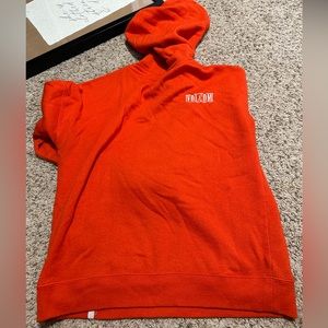 Orange Volcom pull over quart size hoodie